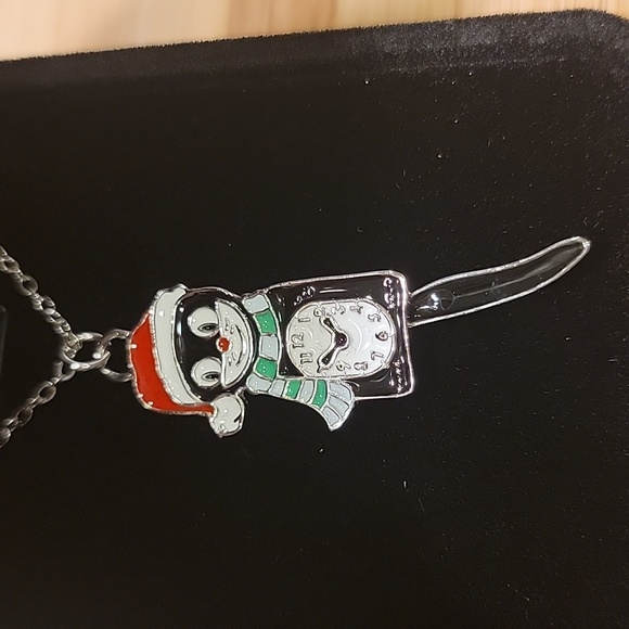 Kit-Cat Klock clock Festive Holiday Christmas necklace - Picture 2 of 4